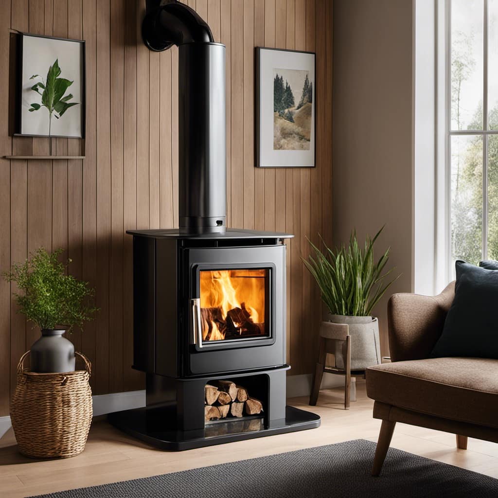 pellet burning stove