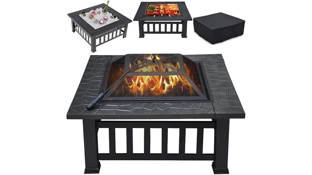 versatile fire pit table