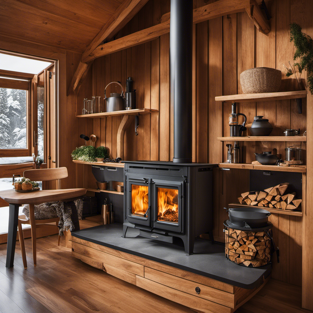 An image showcasing a variety of wood stoves, highlighting their sizes, designs, and materials
