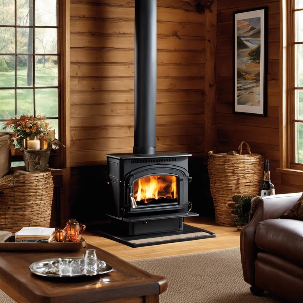 wood stove fireplace glass