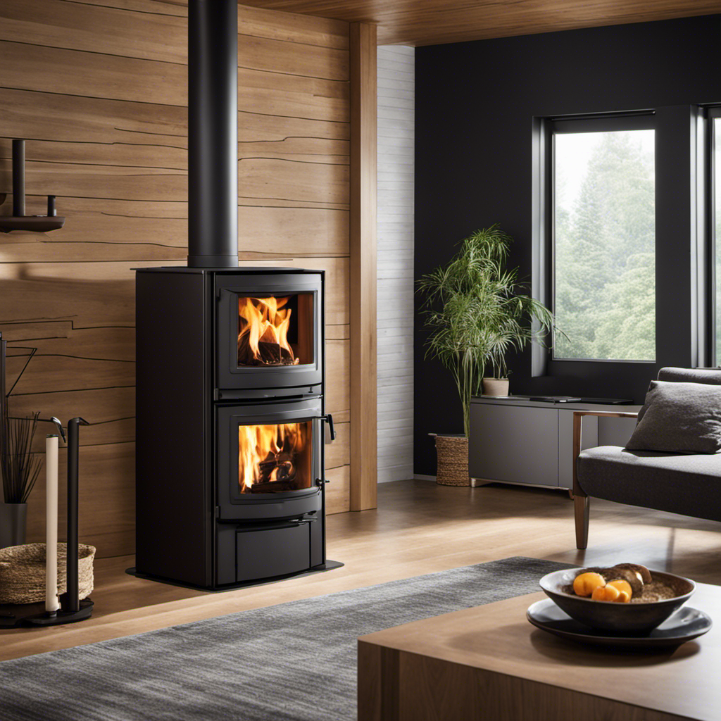 An image showcasing a Central Boiler Wood Stove alongside a high-performance pump, highlighting the precise connection between the two