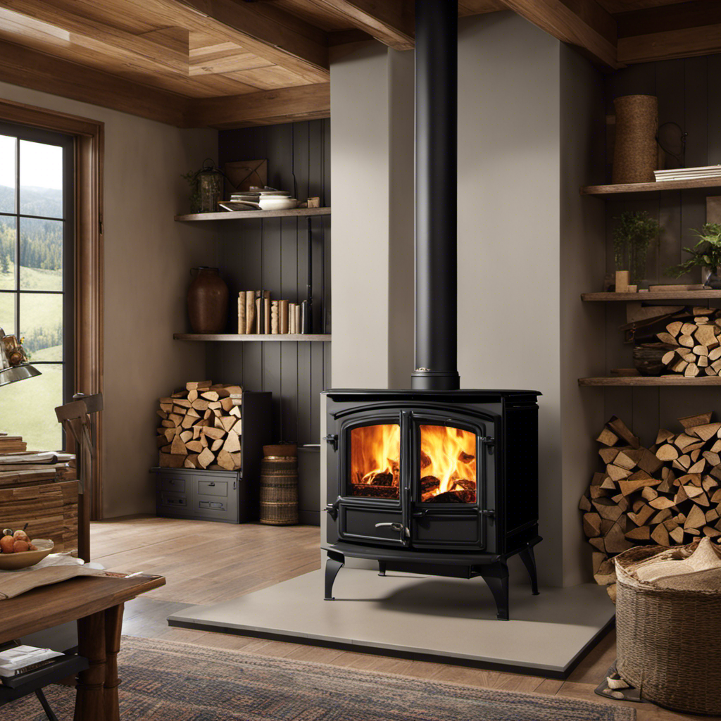 An image showcasing the optimal performance of the Glenwood E Wood Stove