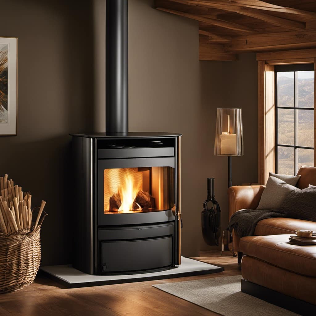 wood burning stove with blower