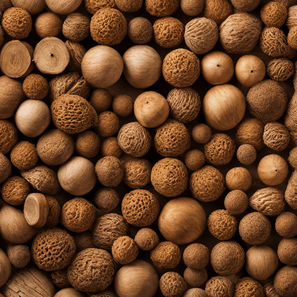 An image showcasing a close-up view of a wood pellet, portraying its precise length