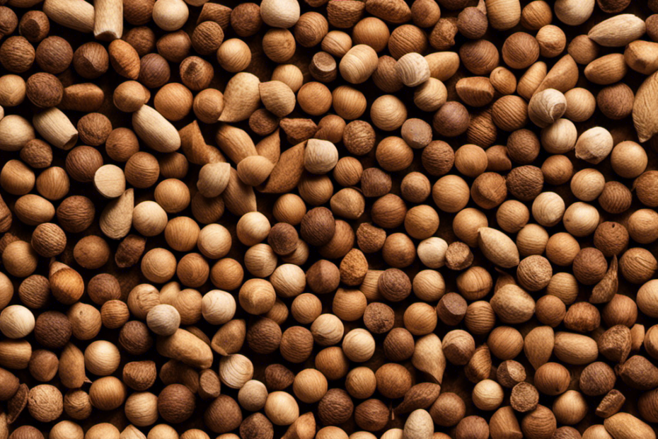 An image showcasing a variety of wood pellets, each displaying its unique texture, color, and grain pattern
