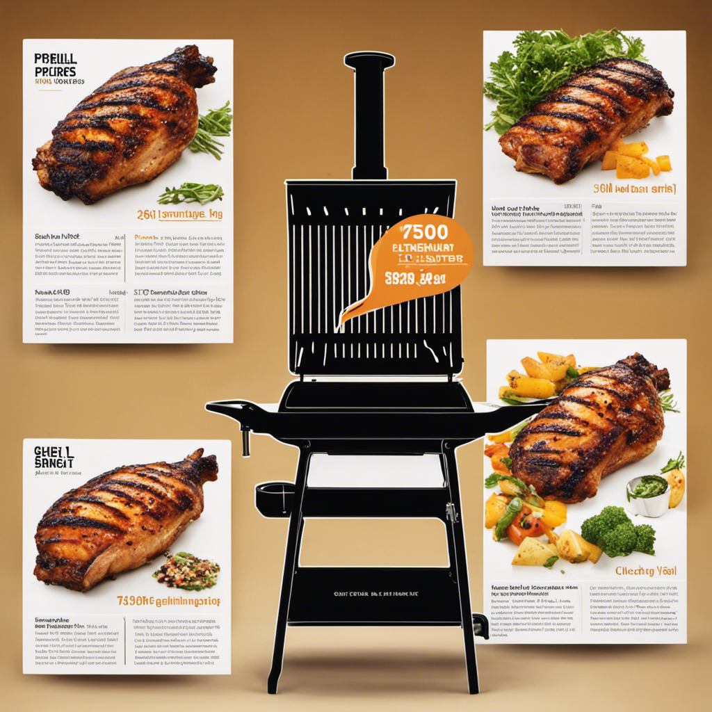 An image capturing a beautifully charred chicken fillet on a wood pellet grill