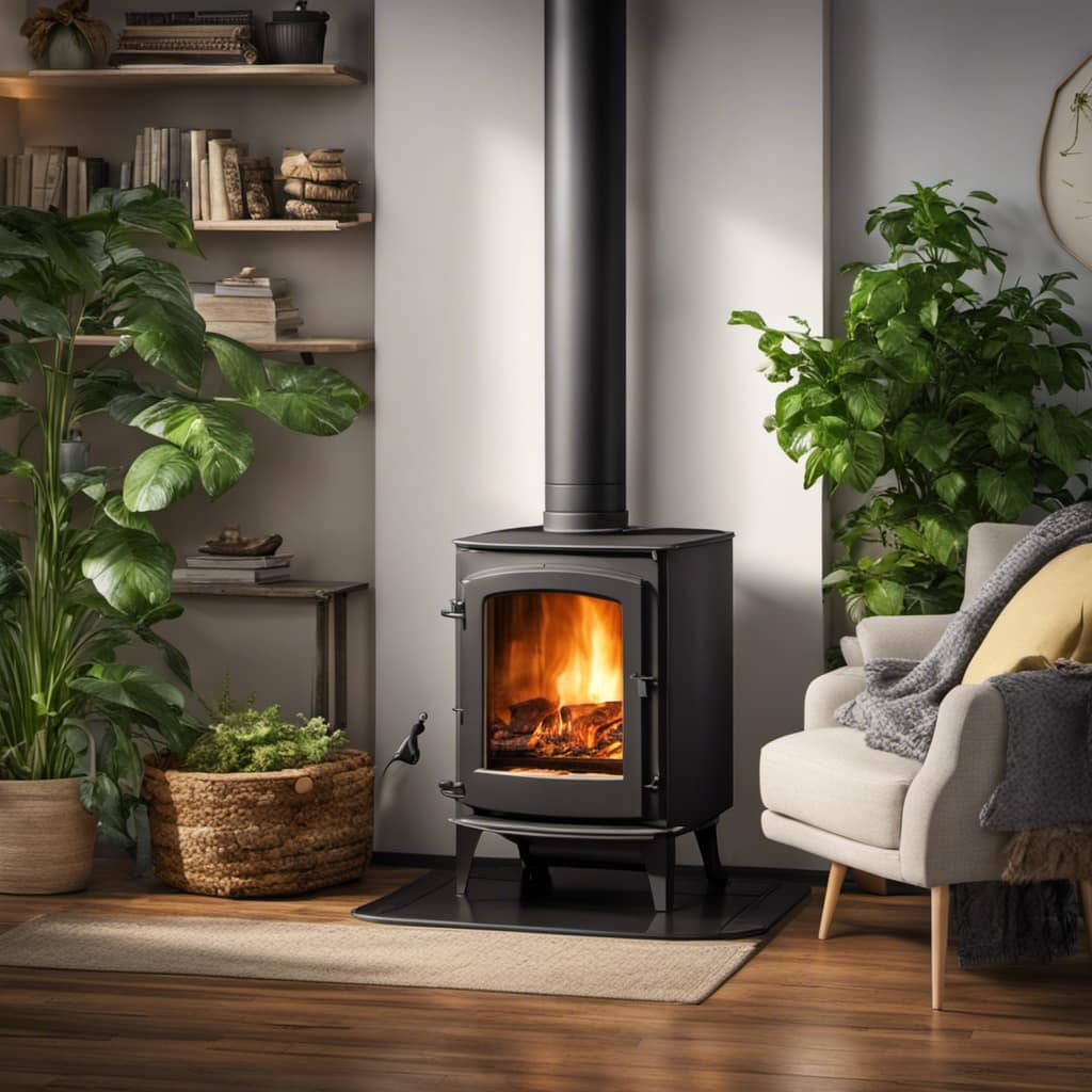 wood stove indoor