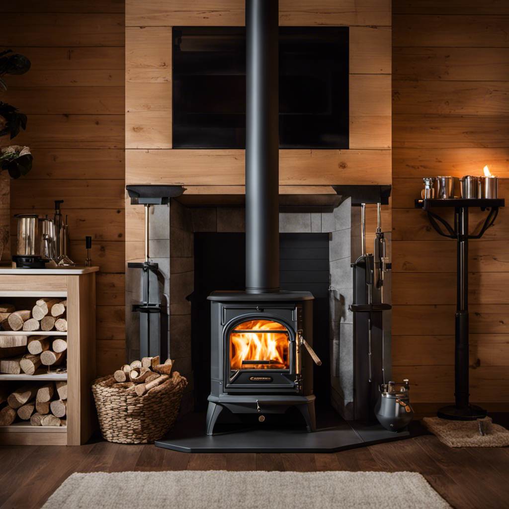 An image for a blog post about wood pellet stoves