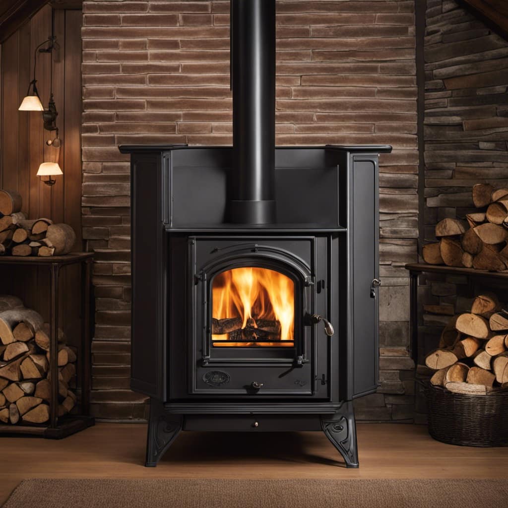 cast iron wood burning stove