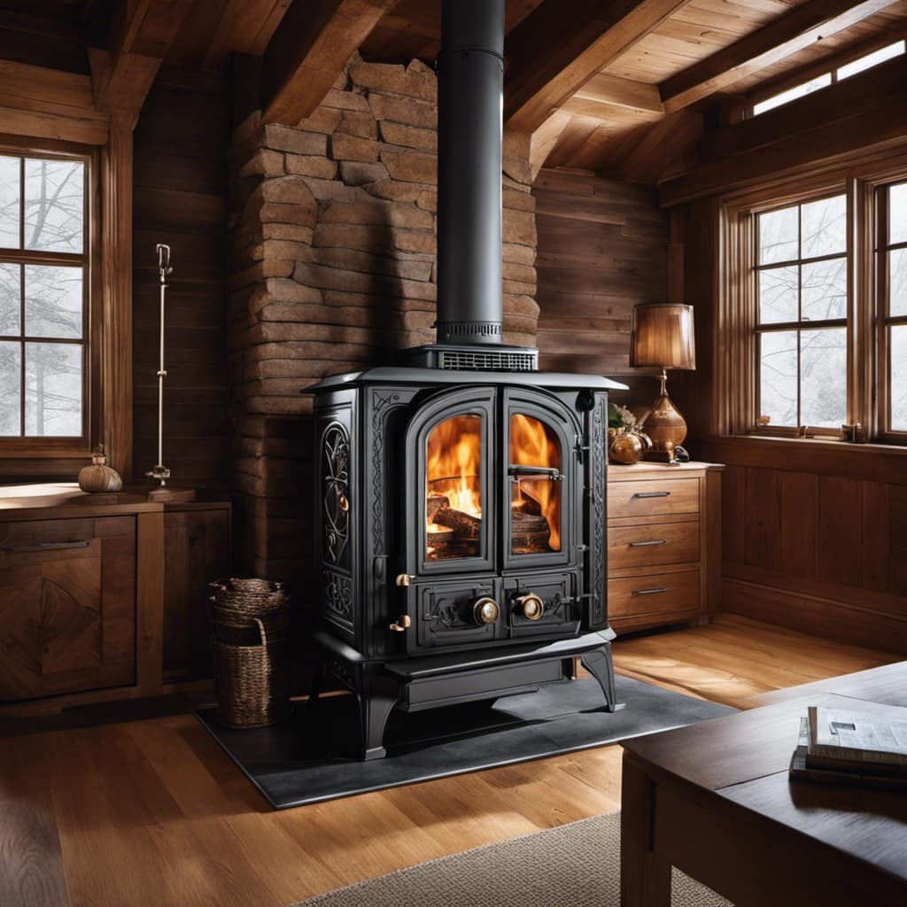 wood burning stove