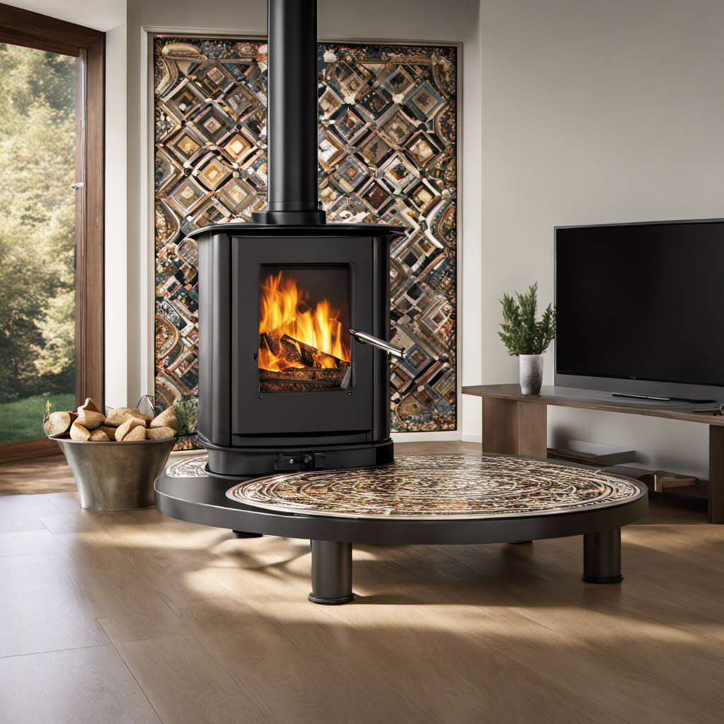 An image showcasing the essential platform for a wood stove