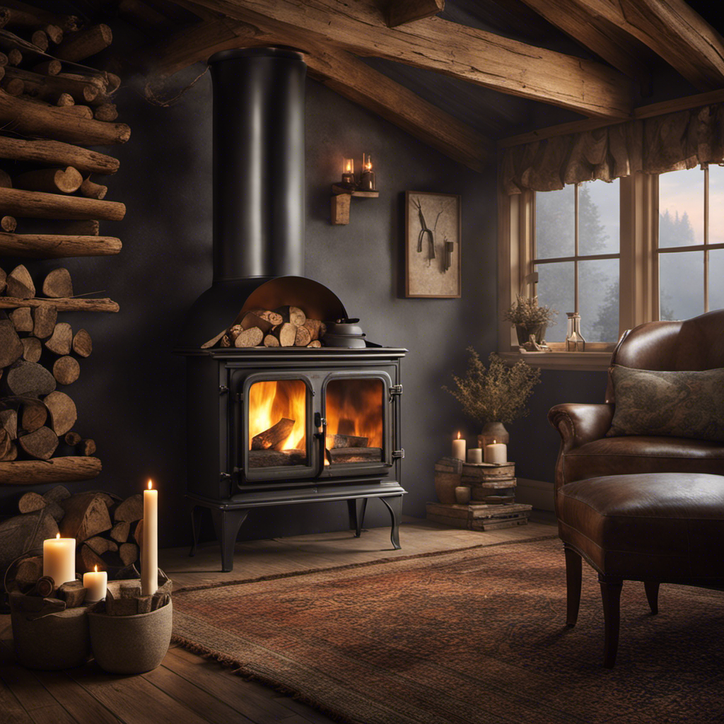 An image capturing a rustic, cozy living room