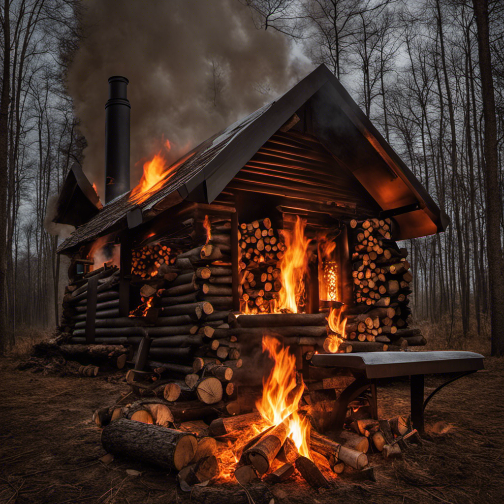 An image that captures the frustration of a lackluster fire in a wood stove