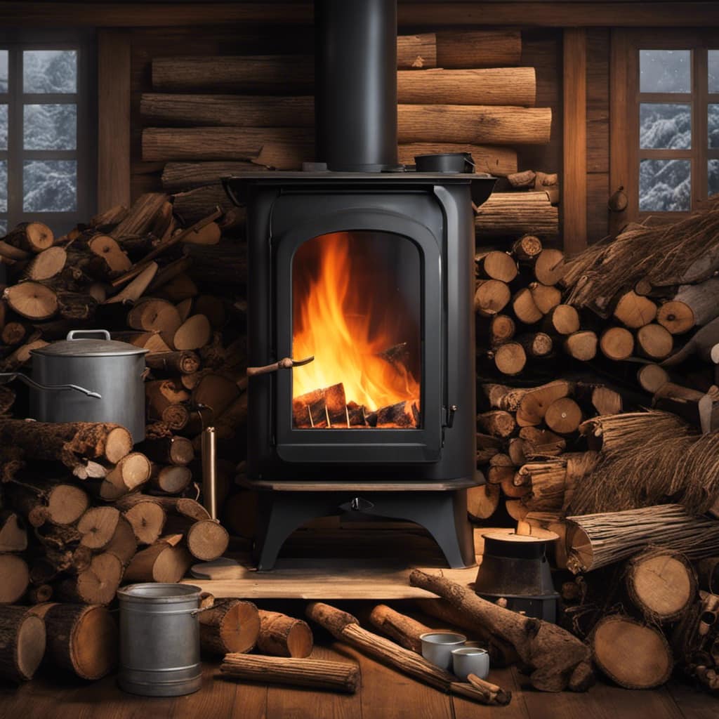 small wood stove
