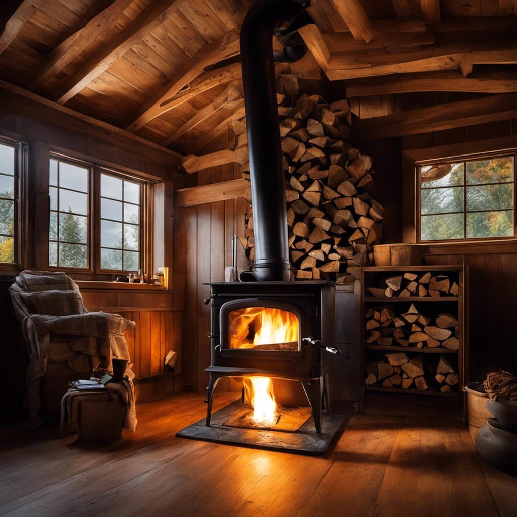 wood stove installation