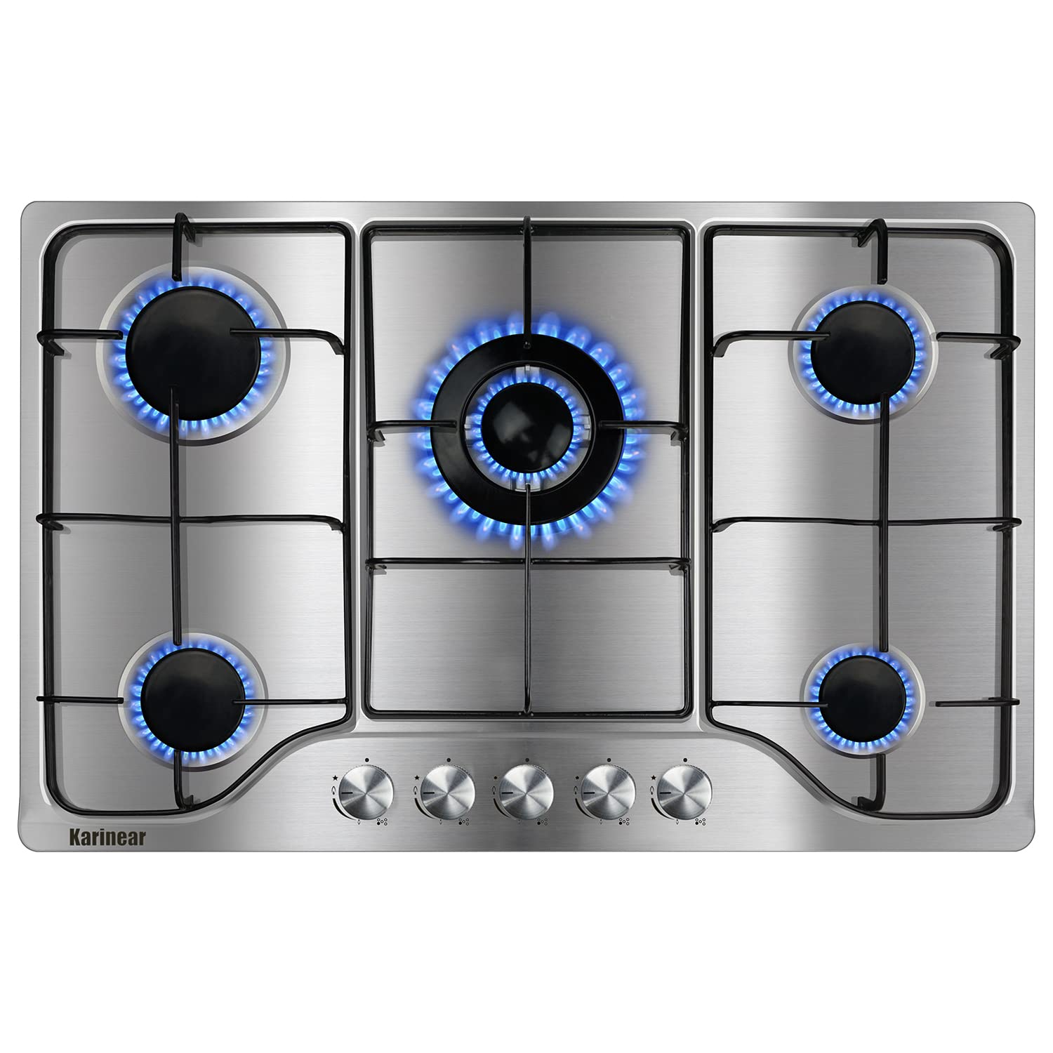 Karinear Gas Stove Gas Cooktop 30 Inch 5 Burners