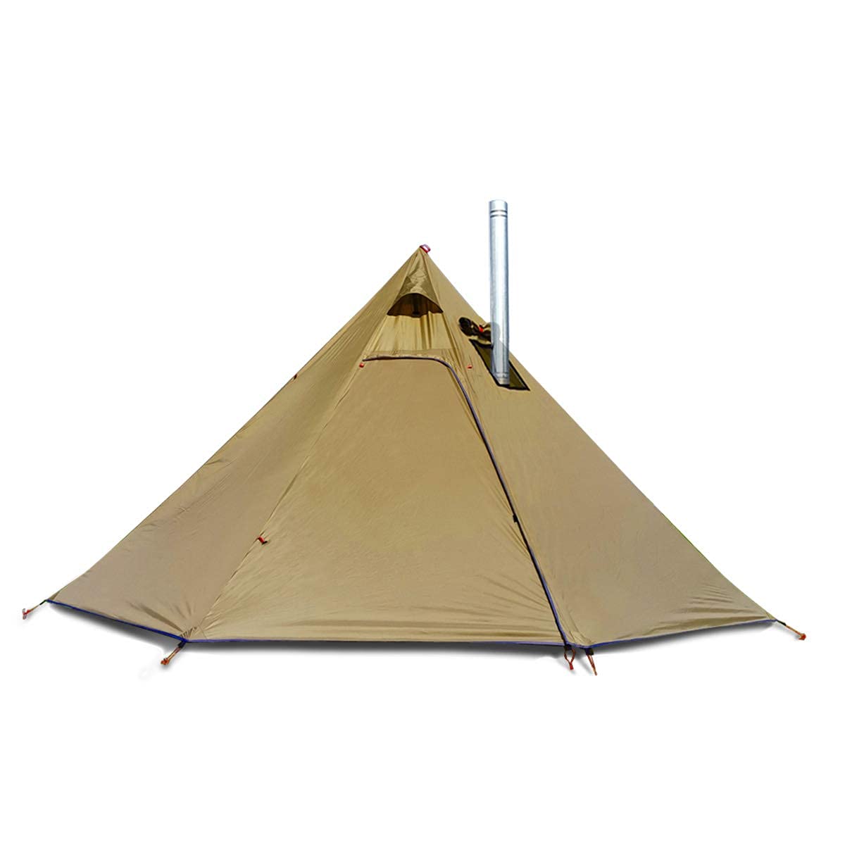 Preself 4 Persons 5lb Lightweight Tipi Hot Tents with Stove Jack