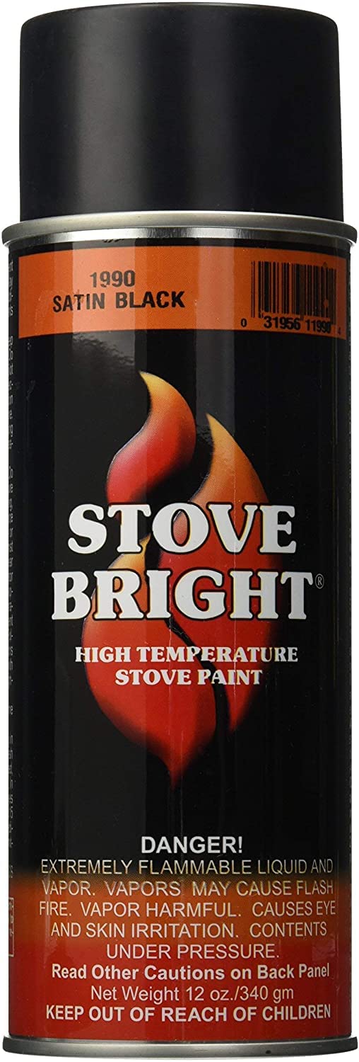 Stove Bright Fireplace Satin Black Paint