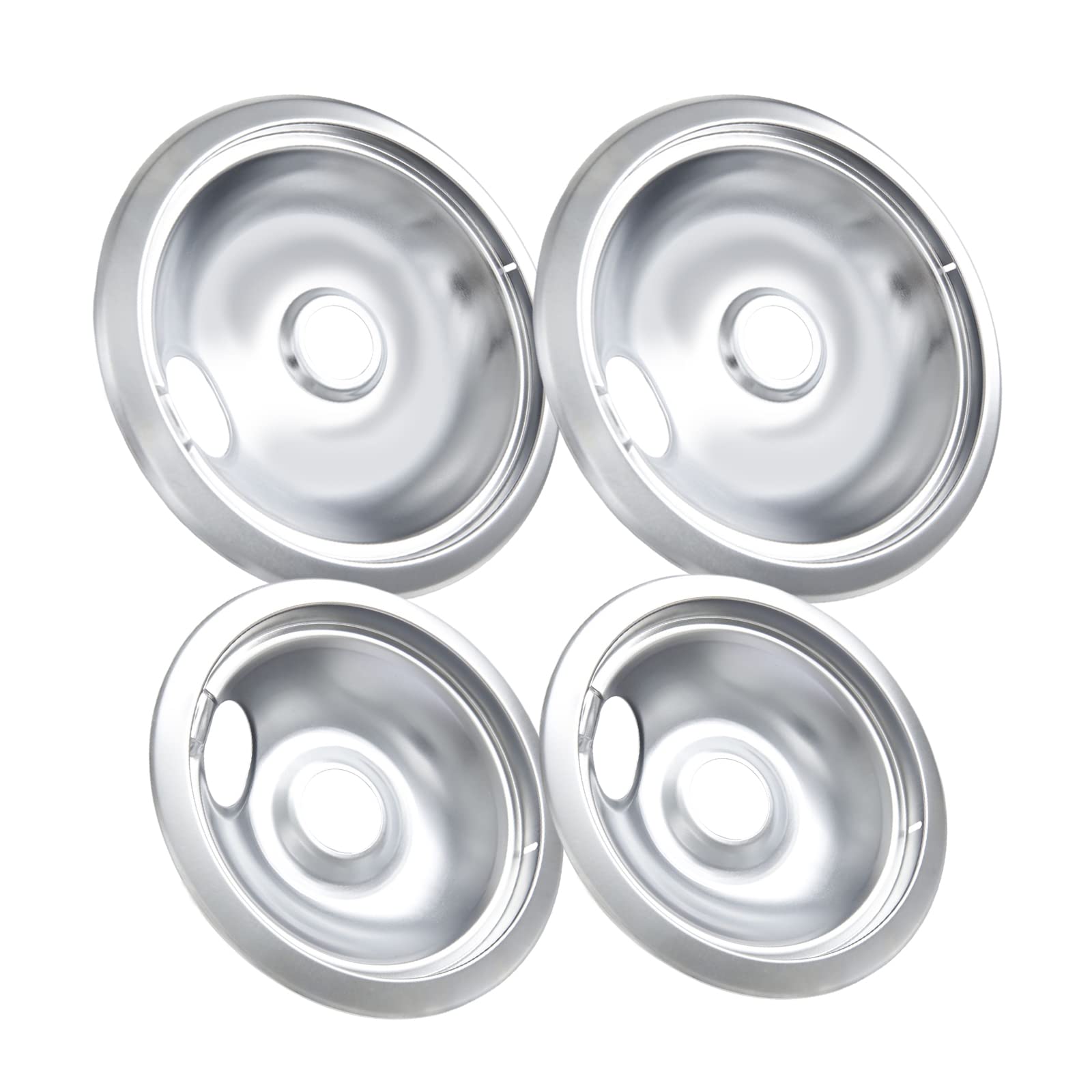 COZZIVITA 316048413 and 316048414 Stove Burner Drip Pans for Electric Stove Top