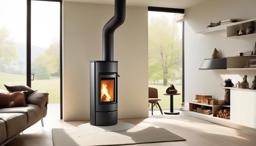 compact and versatile pellet stove