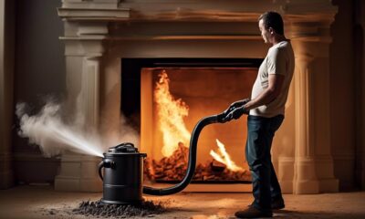 specially designed fireplace ash vacuum