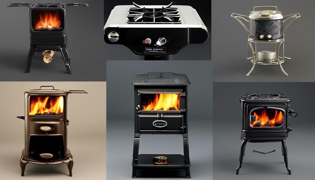varieties of portable stoves