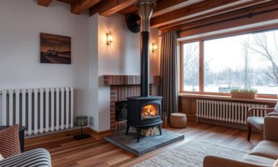 integrating wood stove heating