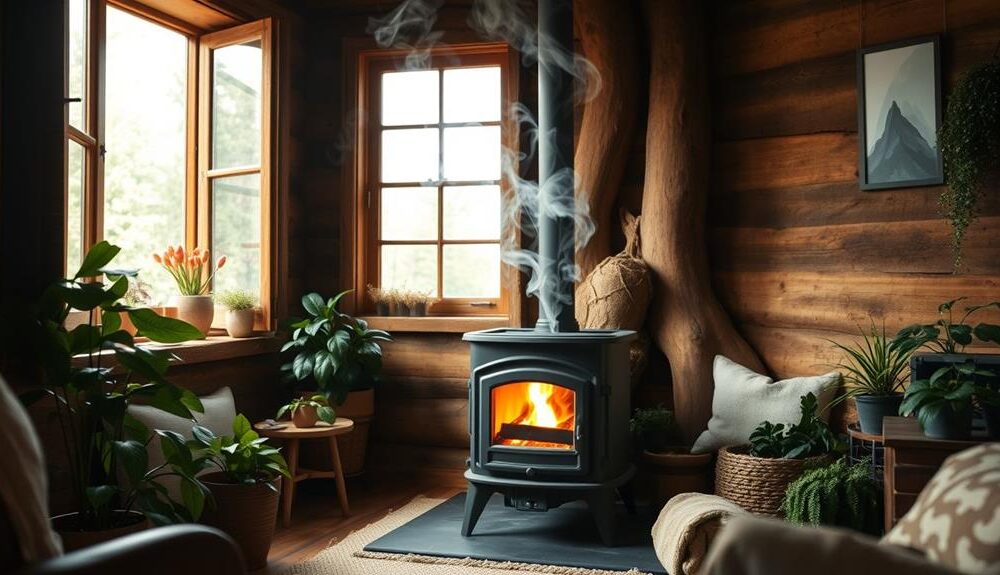 minimize wood stove emissions