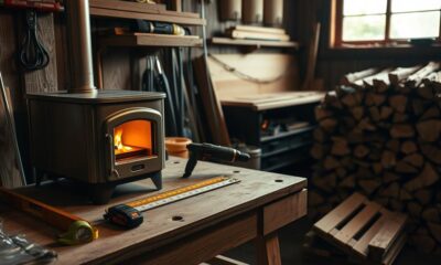 small wood stove installation tools