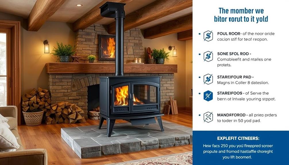 wood stove hearth pad benefits