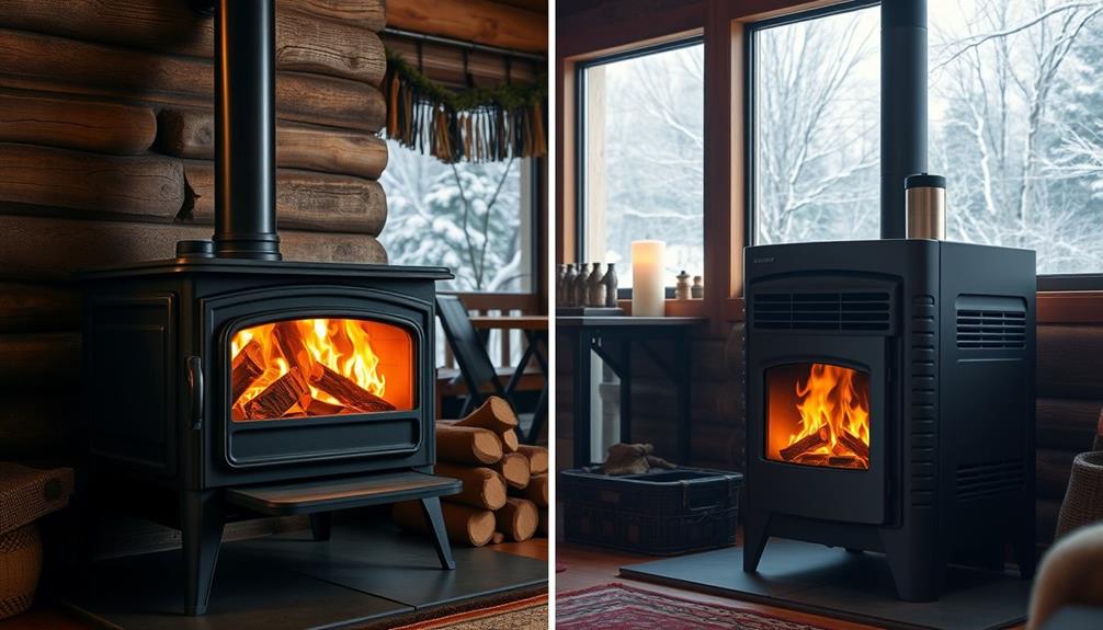 wood vs pellet stoves