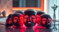 top red led masks