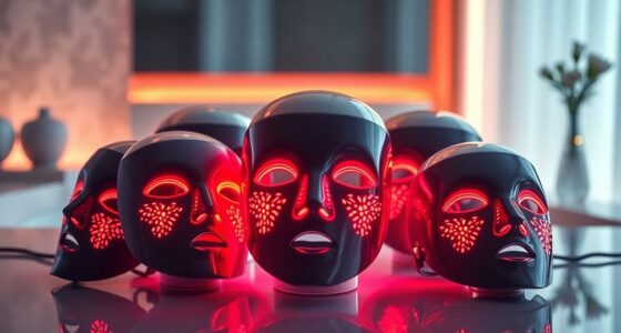 top red led masks