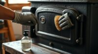 clean wood stove thoroughly