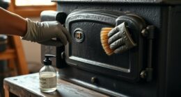 clean wood stove thoroughly