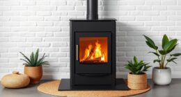 contemporary stylish wood stoves