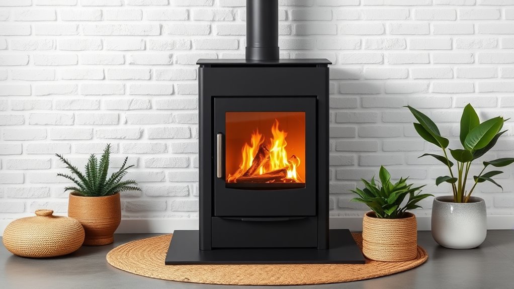 contemporary stylish wood stoves