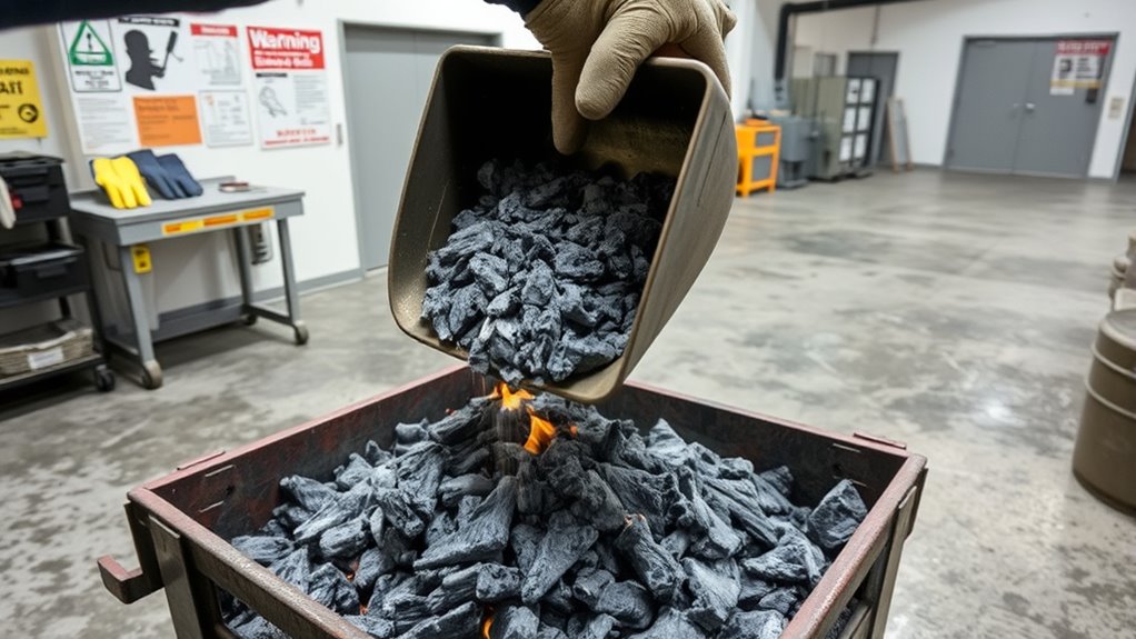 cool ashes before disposal