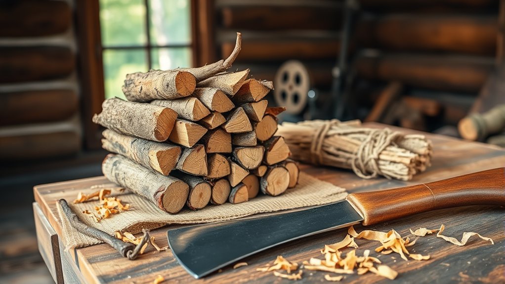 create homemade wood kindling