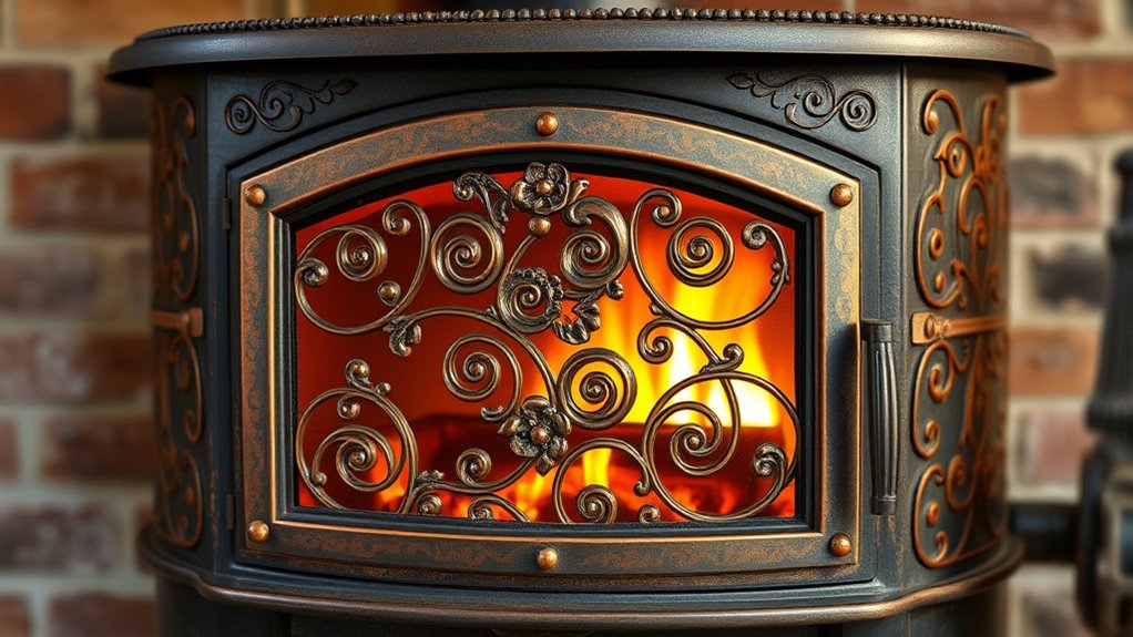 custom artistic fireplace accents