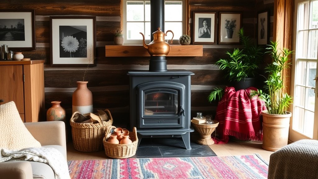decorative rustic stove accessories