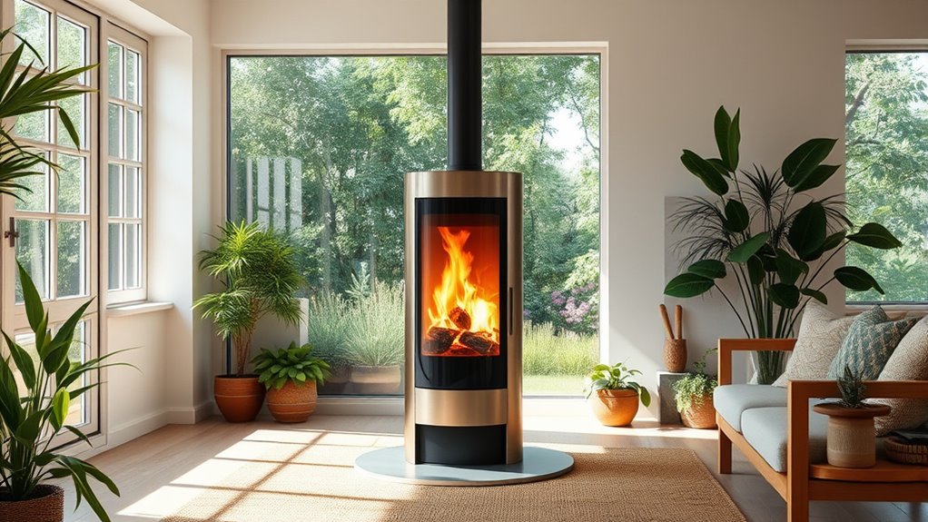 efficient low emission wood stoves