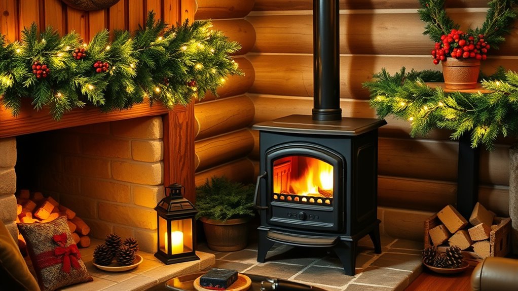 enhance wood stove area