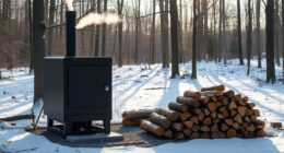 external wood burning heating system