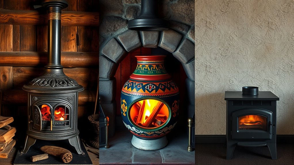 global cultural wood stove variations