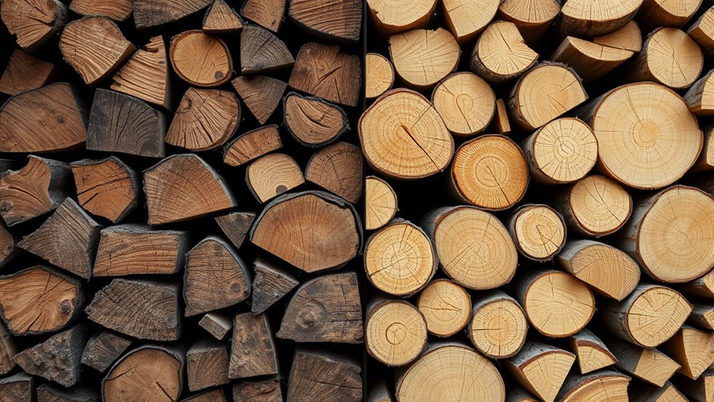 hardwoods burn longer efficiently