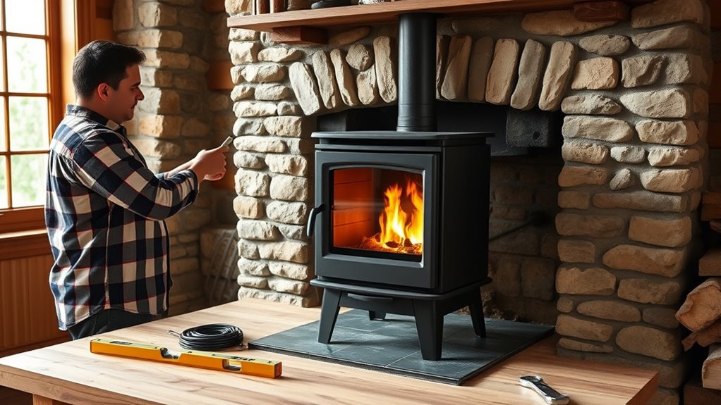 installing a wood stove