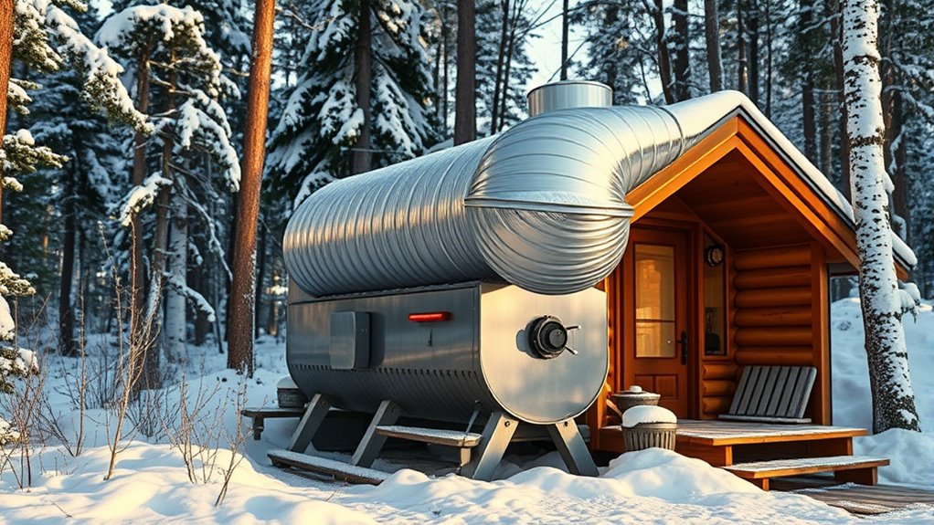 insulated underground duct installation