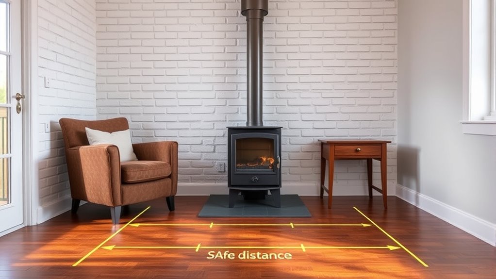 maintain safe stove distances