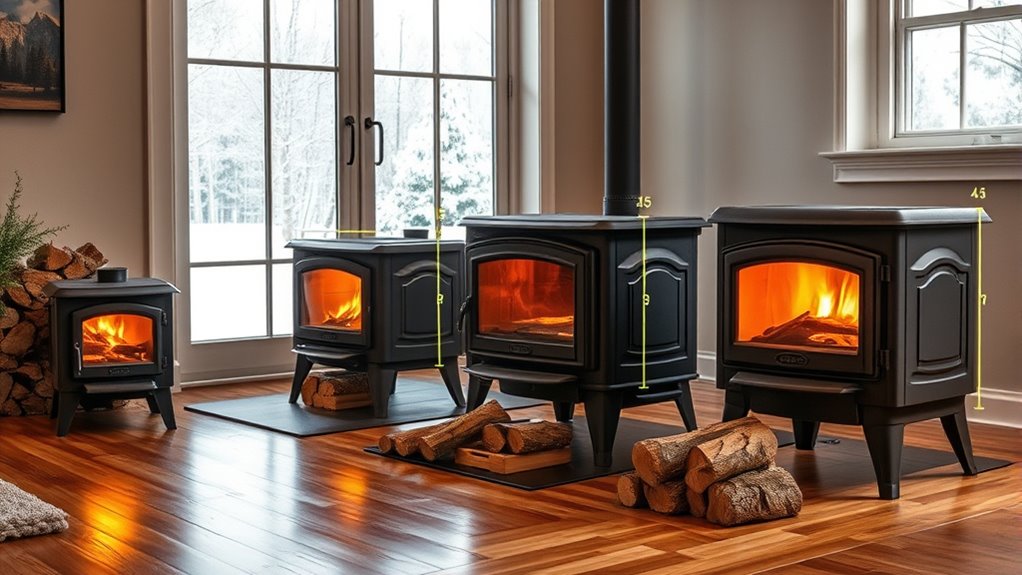 match stove size accurately